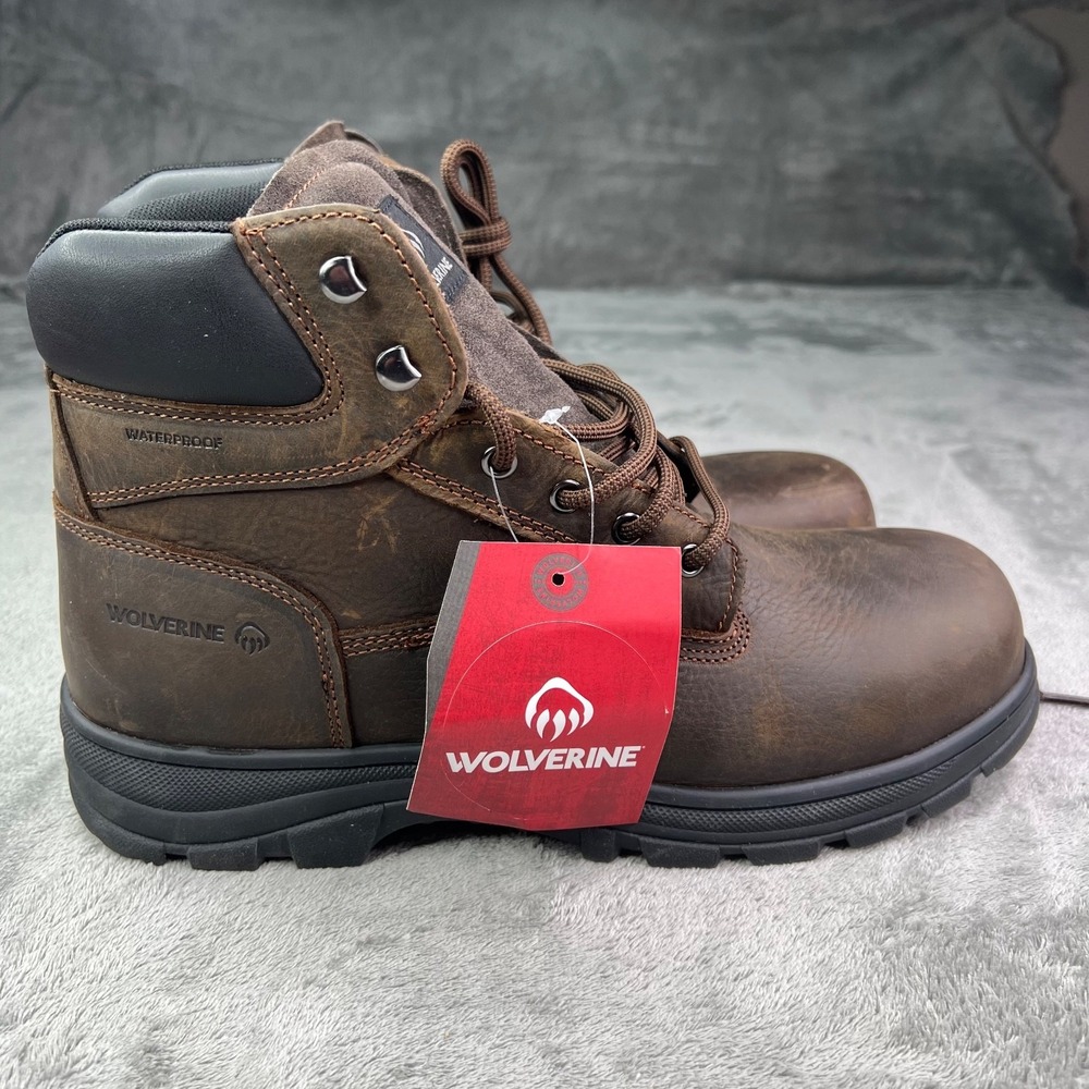 Wolverine Carlsbad Work Boots Mens 13 Brown 6 inch Waterproof New‎